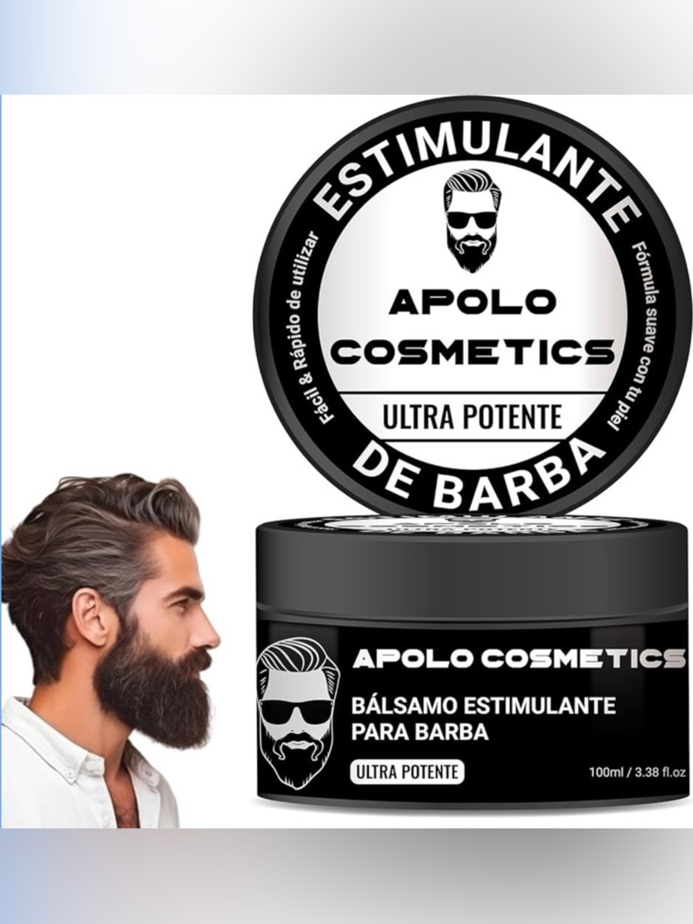 Beard Stimulating Balm Beard Cream, Estimulante De Barba Ultra Potente